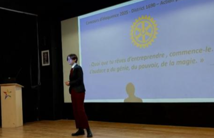 Camille à la présentation